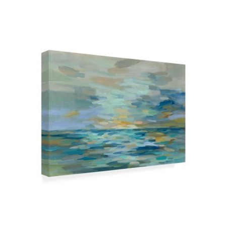 Trademark Fine Art Silvia Vassileva 'Pastel Blue Sea' Canvas Art, 30x47 WAP12046-C3047GG